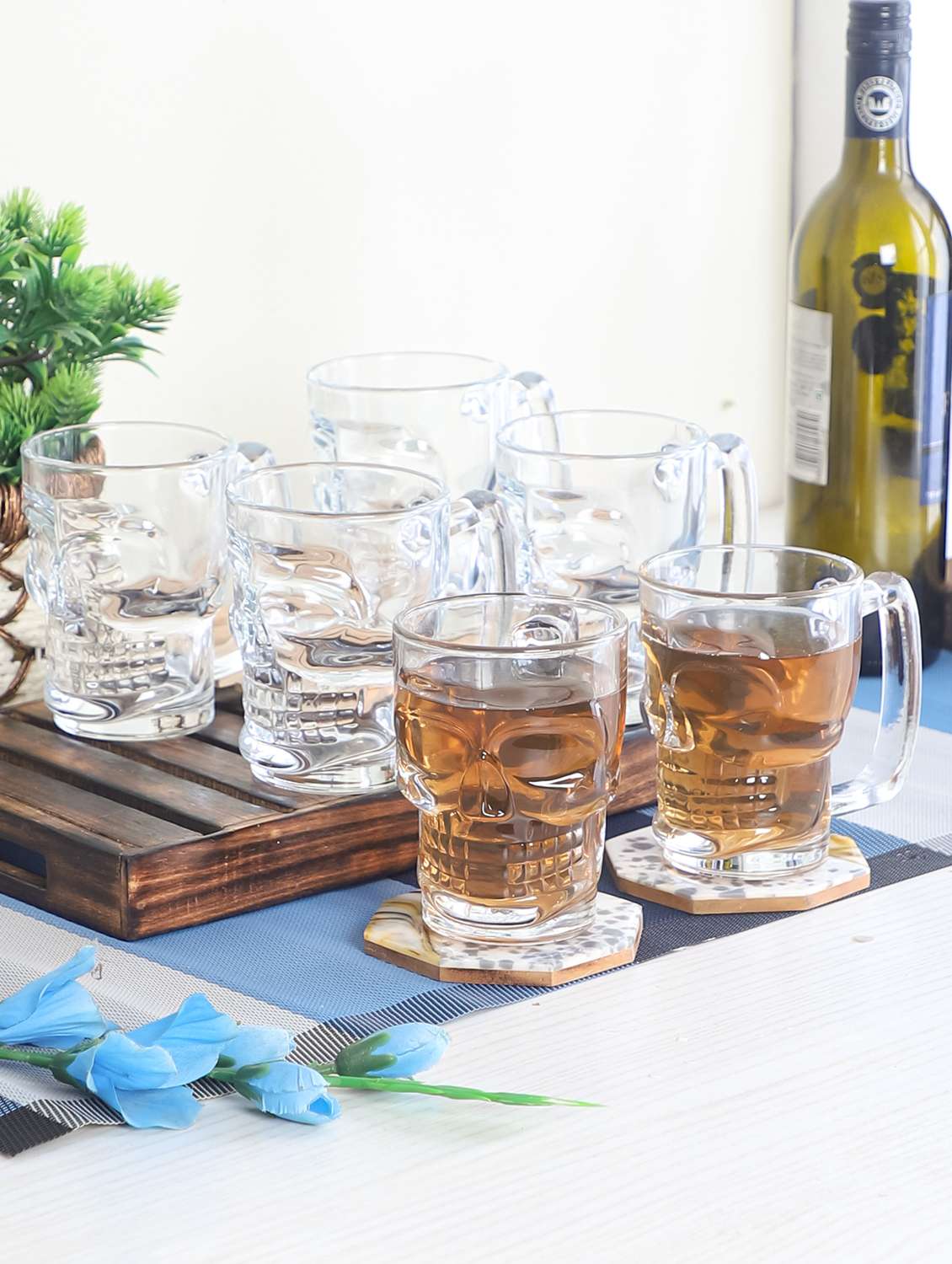 set of 6 glass set 