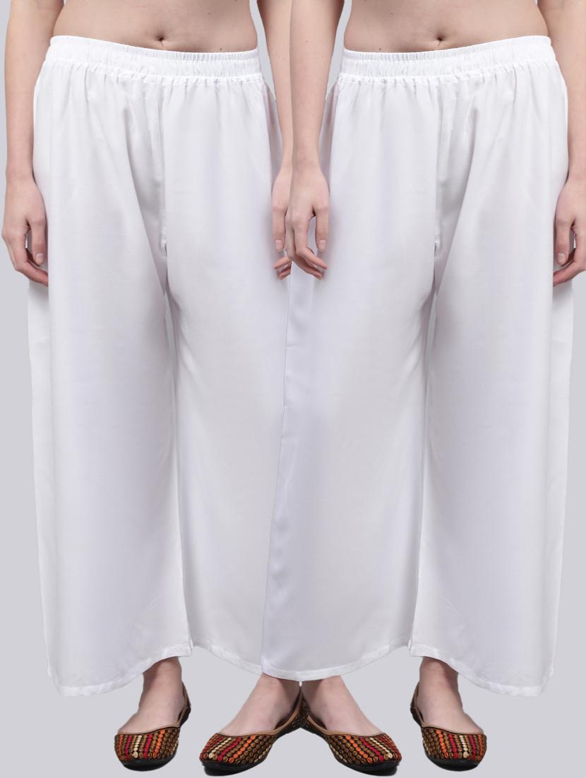 pack of 2 solid palazzo - 18566661 -  Zoom Image - 0