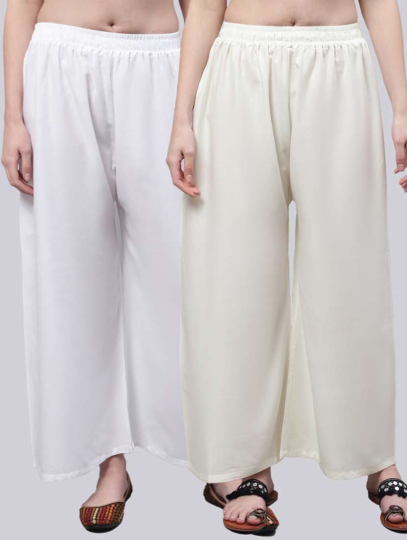 pack of 2 solid palazzo