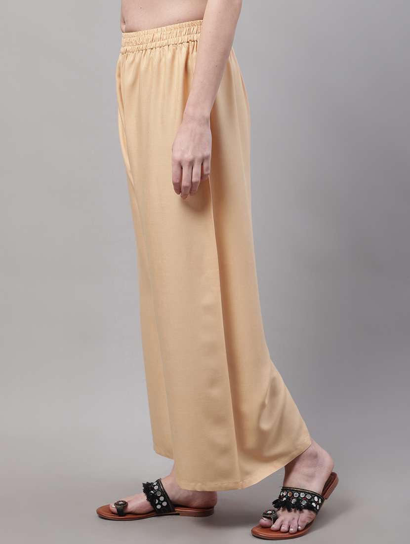 pack of 2 solid palazzos - 18566670 -  Standard Image - 4