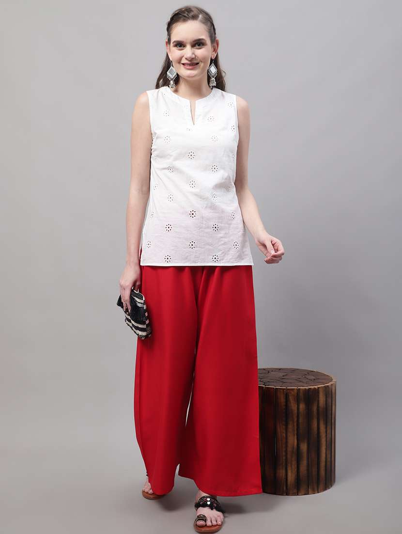 pack of 2 solid palazzos - 18566671 -  Standard Image - 6