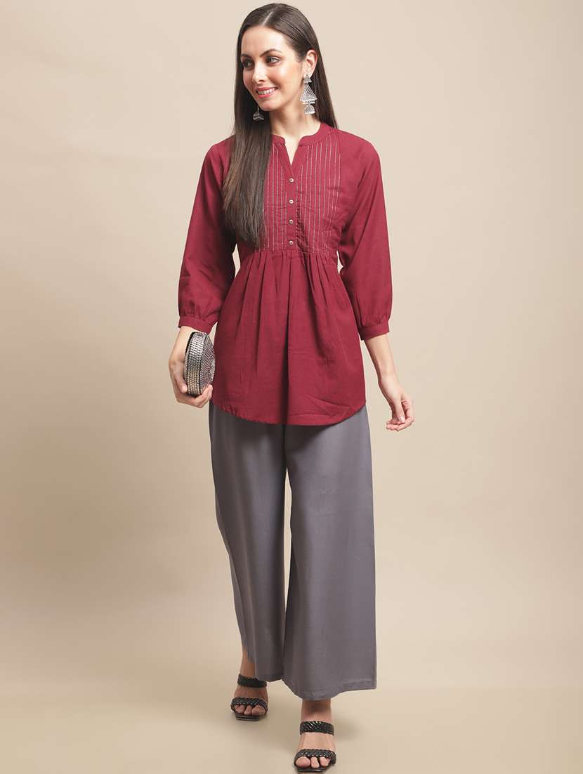 pack of 2 solid palazzos - 18566675 -  Standard Image - 6