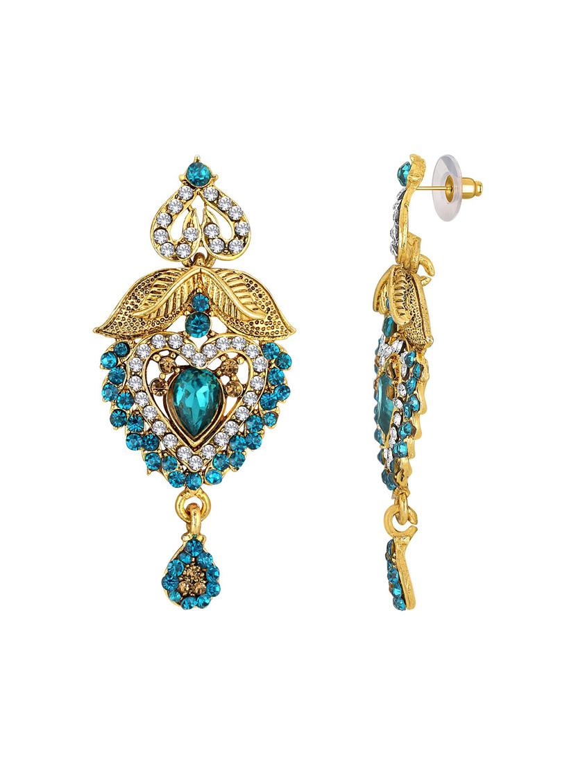 gold plated necklace with earrings - 18566705 - Standard Image - 4