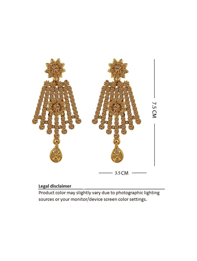 gold plated necklace earing set  - 18566743 -  Standard Image - 1