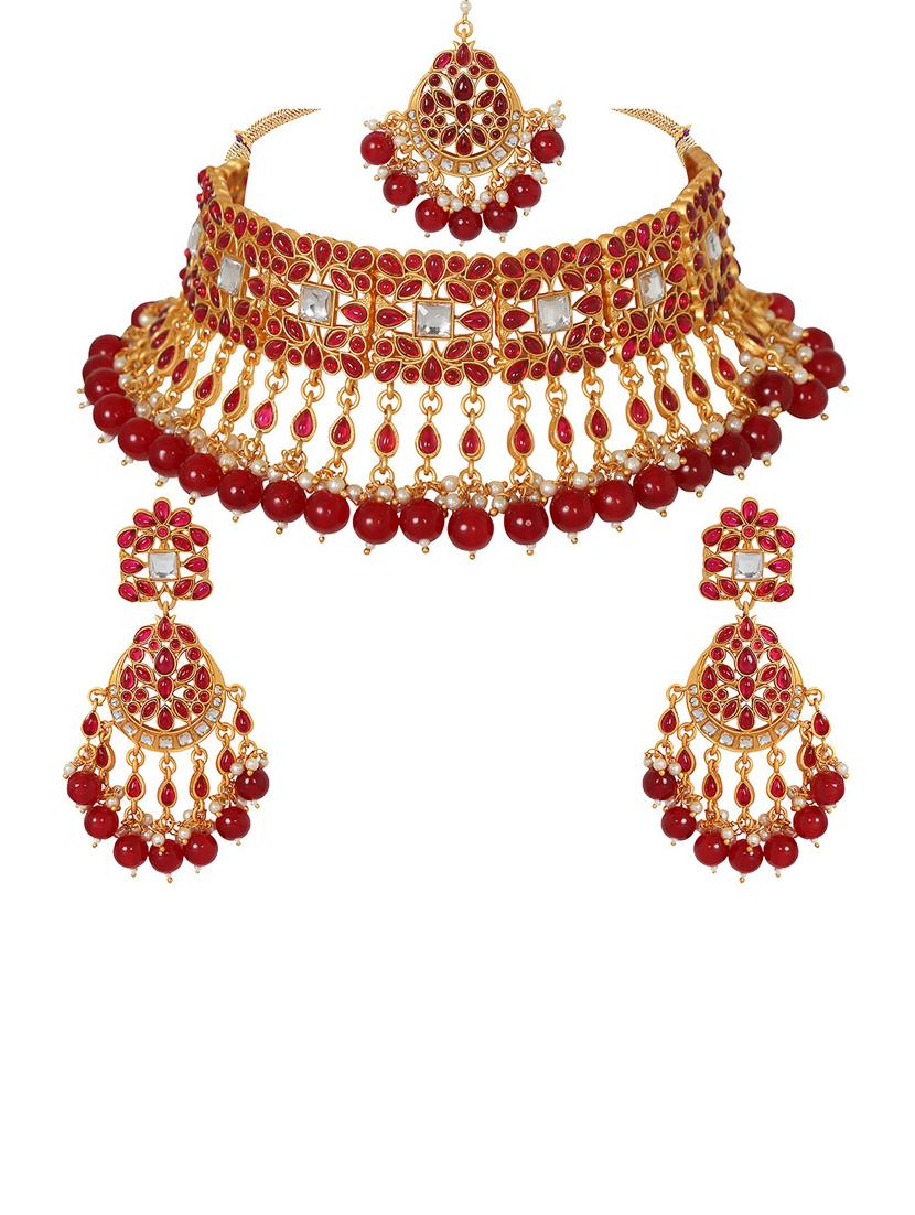 gold plated necklace set - 18566774 -  Standard Image - 1