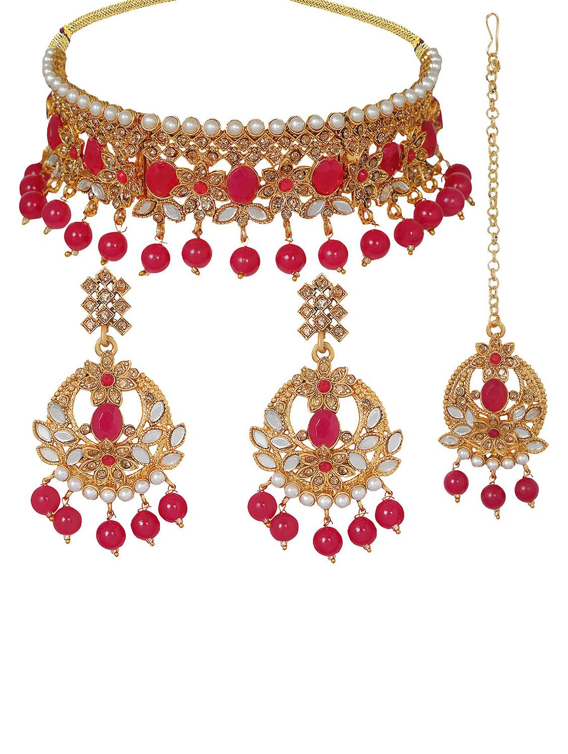 gold plated necklace set - 18566777 -  Standard Image - 1