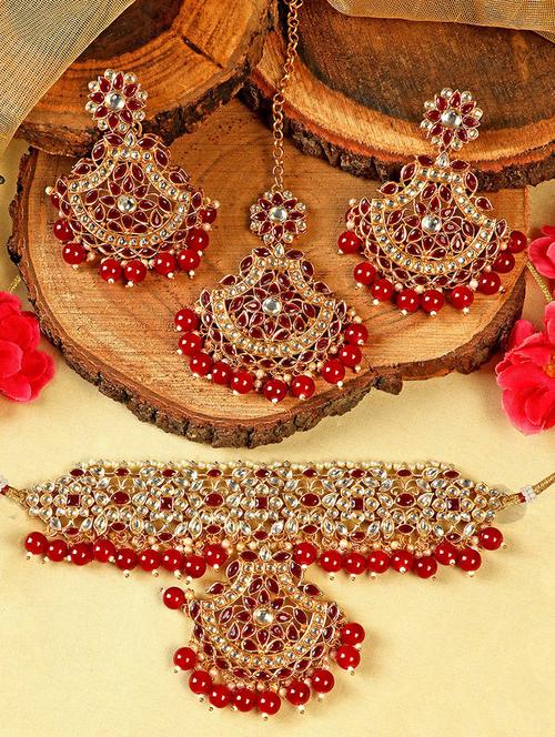gold plated necklace set - 18566779 -  Standard Image - 0