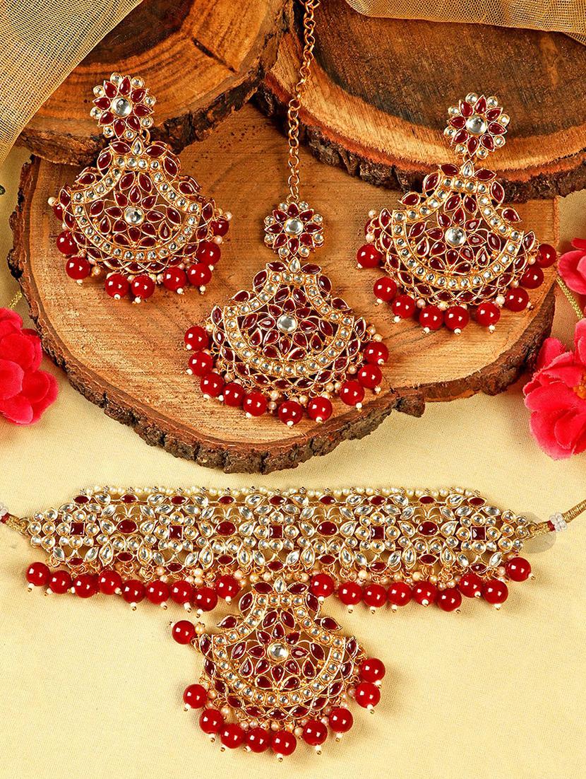 gold plated necklace set - 18566779 -  Zoom Image - 0