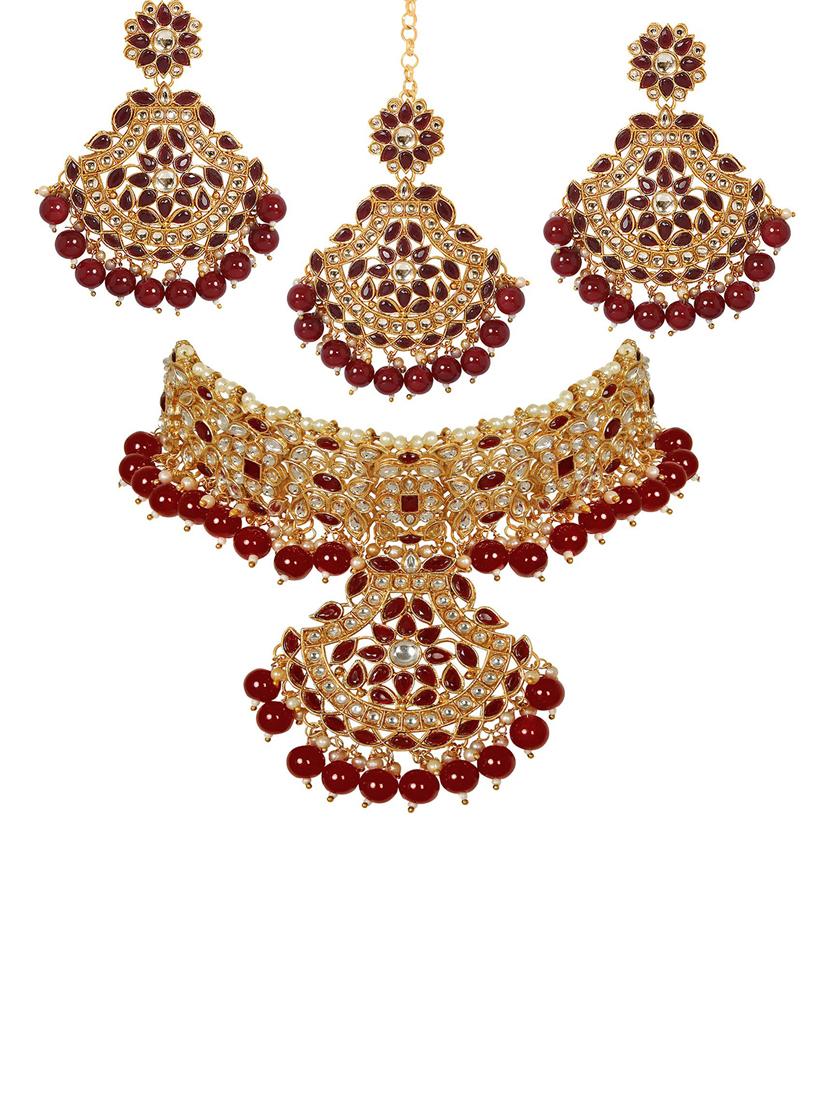 gold plated necklace set - 18566779 -  Standard Image - 1