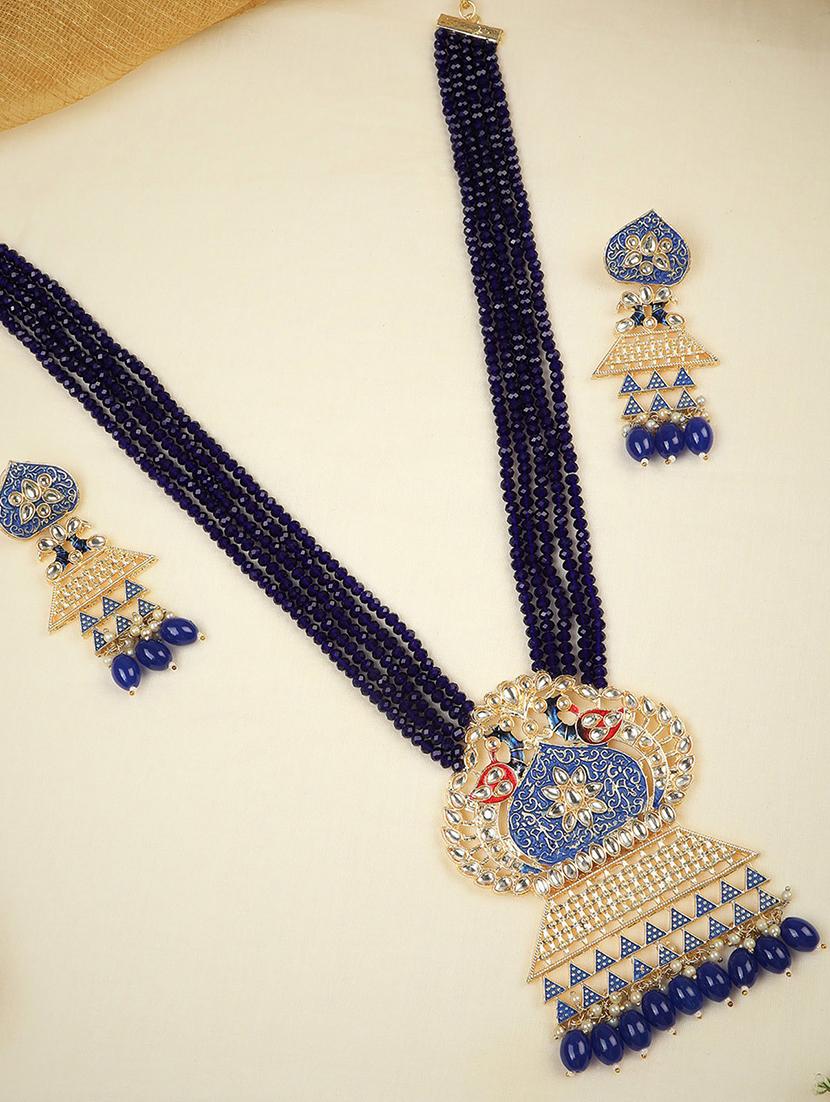 gold plated necklace set - 18566784 -  Zoom Image - 0