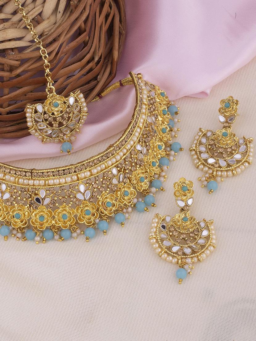 gold plated necklace set - 18566786 - Zoom Image - 0