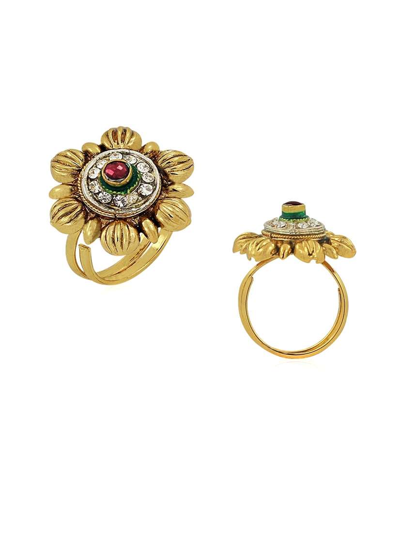 gold plated hand ring - 18566804 - Standard Image - 1