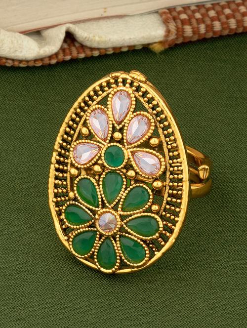 gold plated hand ring - 18566810 -  Standard Image - 0