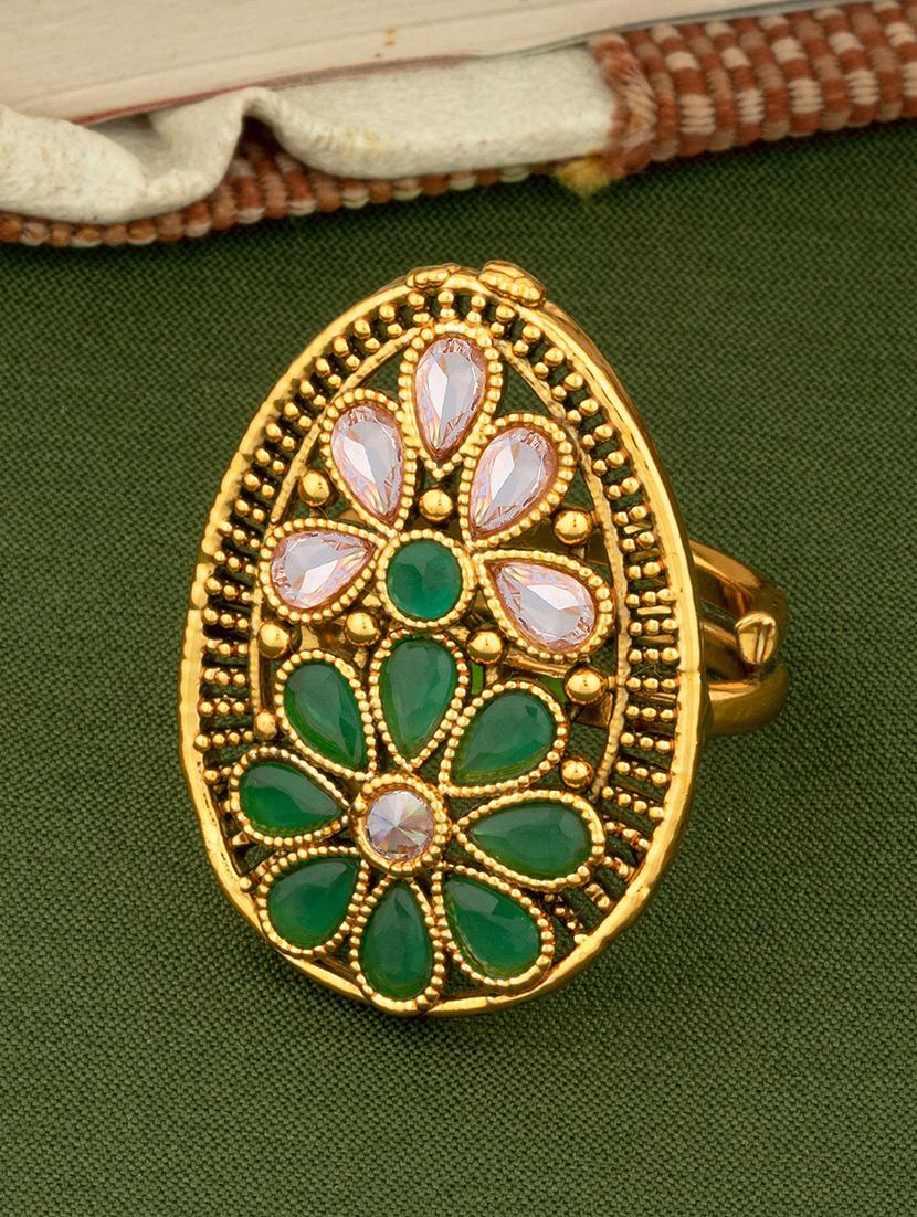 gold plated hand ring - 18566810 -  Zoom Image - 0