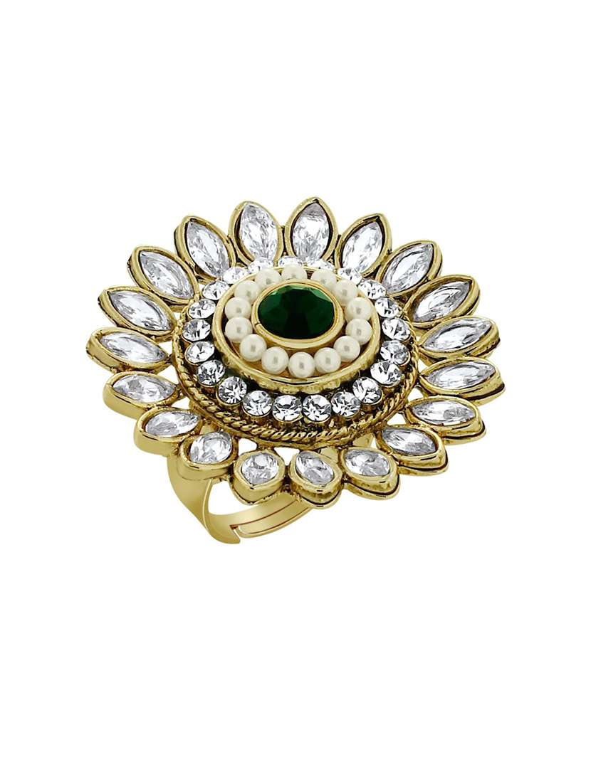 gold plated hand ring