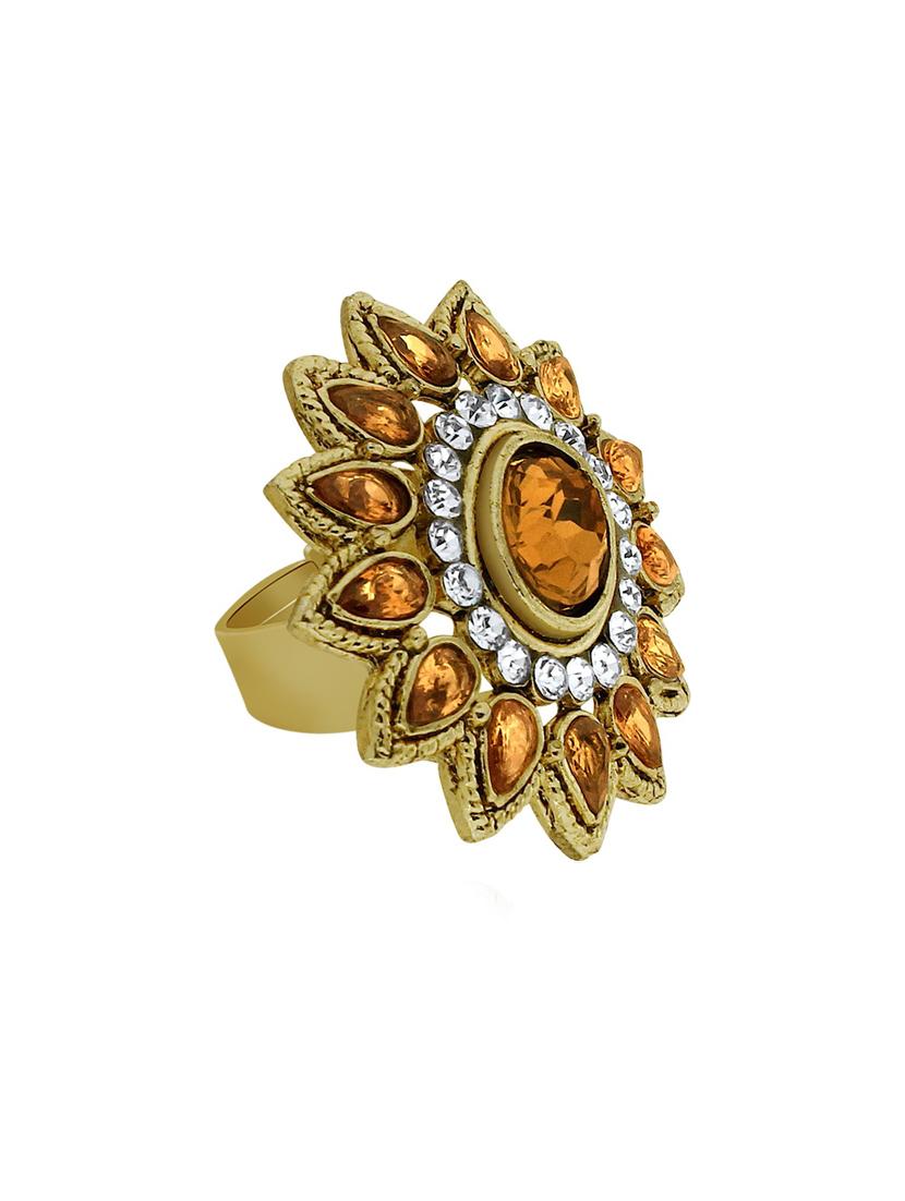 gold plated hand ring - 18566873 - Standard Image - 1