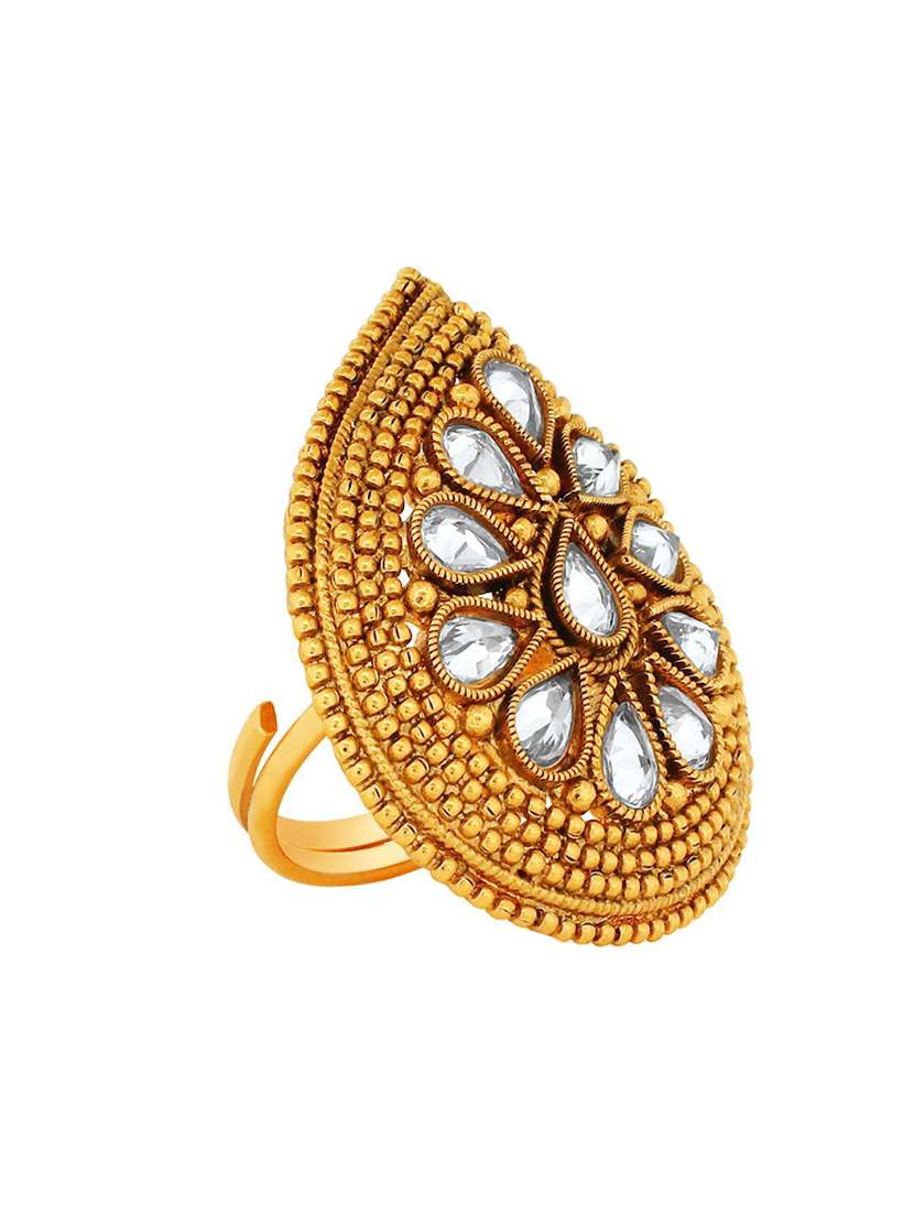 gold plated hand ring