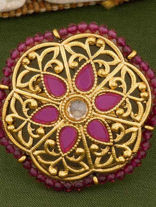 gold plated hand ring - 18566928 - Standard Image - 0