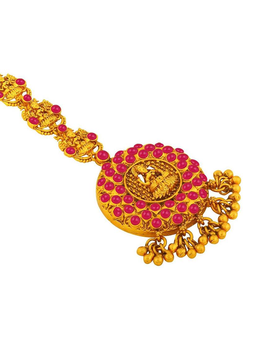 gold single maang teeka - 18566938 -  Standard Image - 1
