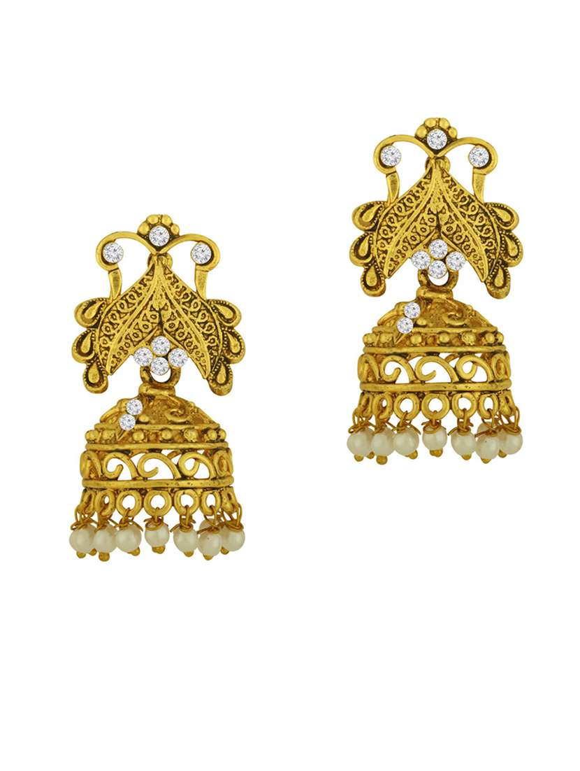 gold plated earring - 18567165 - Standard Image - 1
