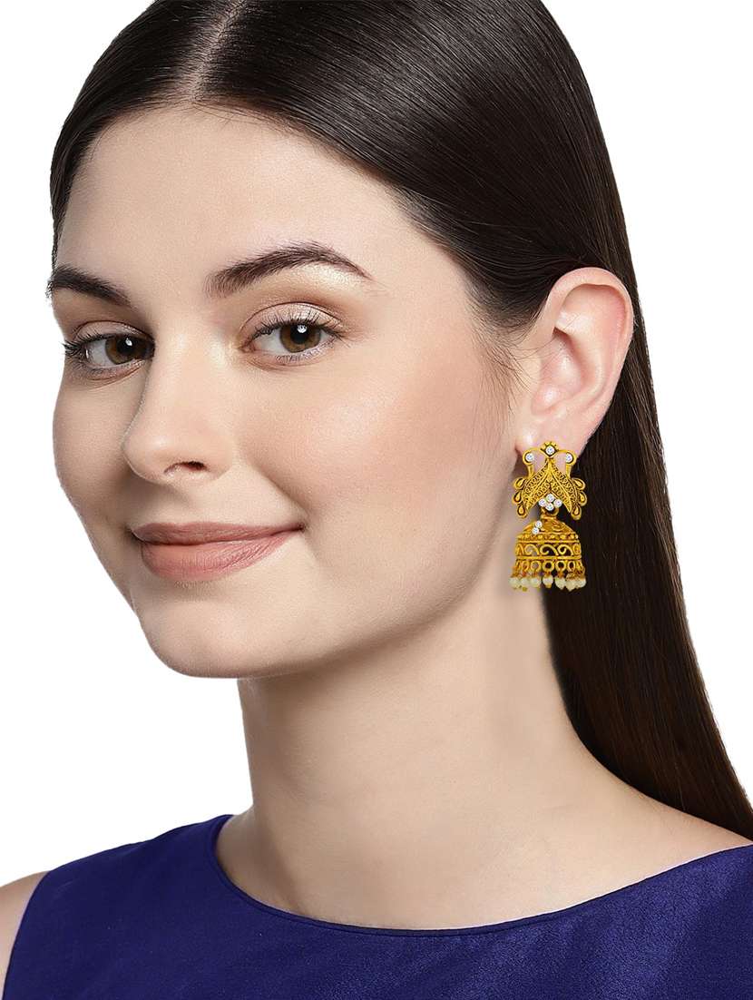 gold plated earring - 18567165 - Standard Image - 4