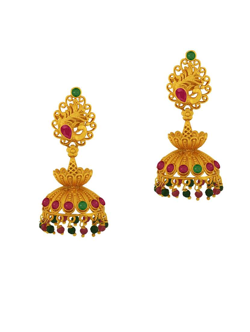 gold plated earring - 18567182 -  Standard Image - 1