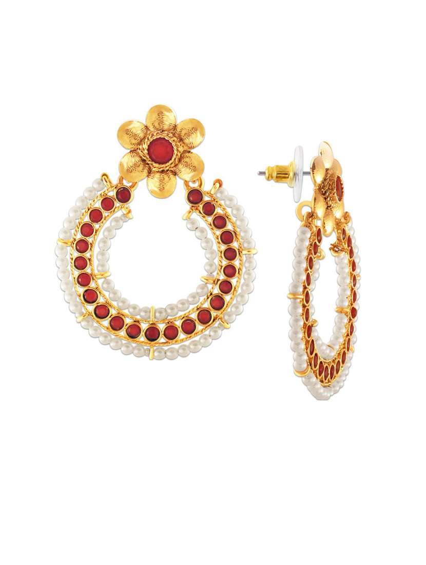 multi colored metal drop earring - 18567248 -  Standard Image - 1