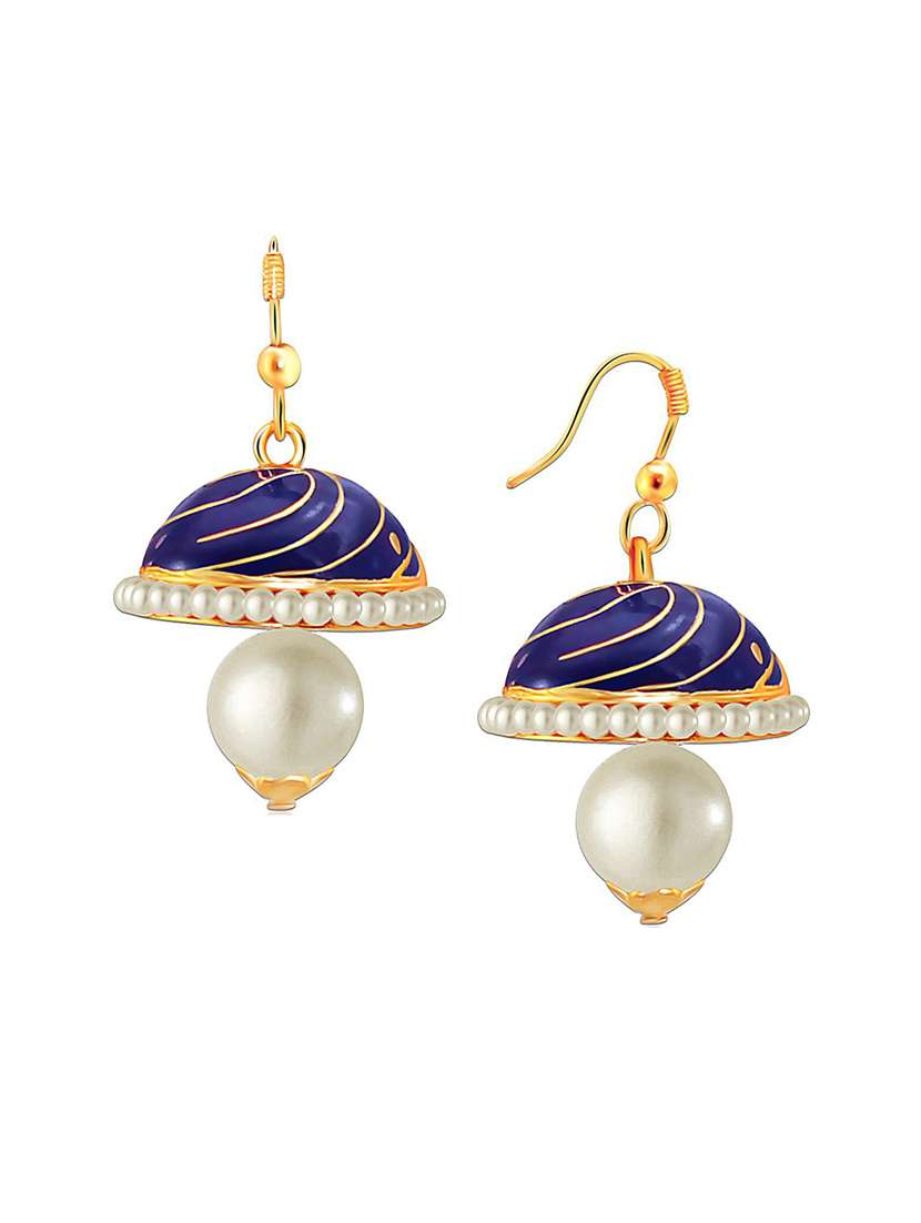 multi colored metal drop earring - 18567253 -  Standard Image - 1