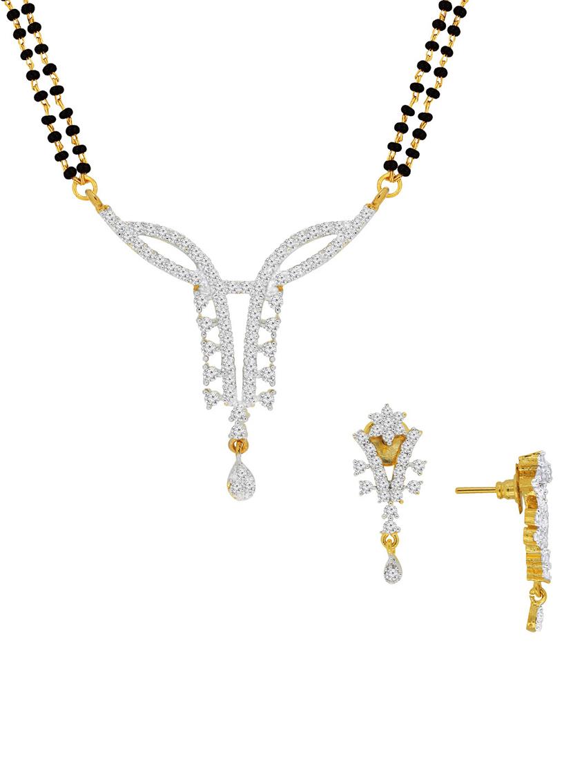 mangalsutra and earrings set - 18567432 - Standard Image - 1