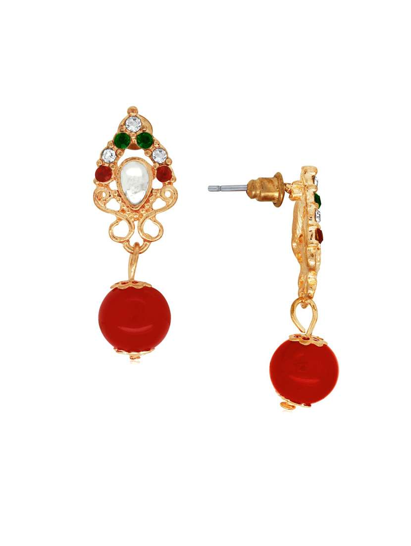 gold plated necklace earing set  - 18567616 -  Standard Image - 1