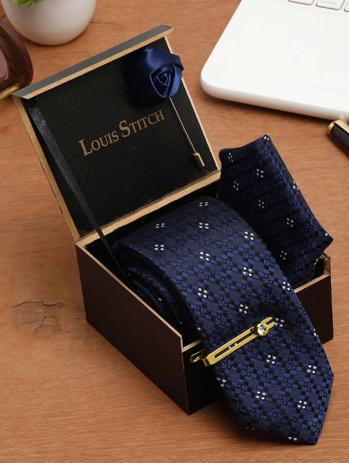 self design tie combo set 