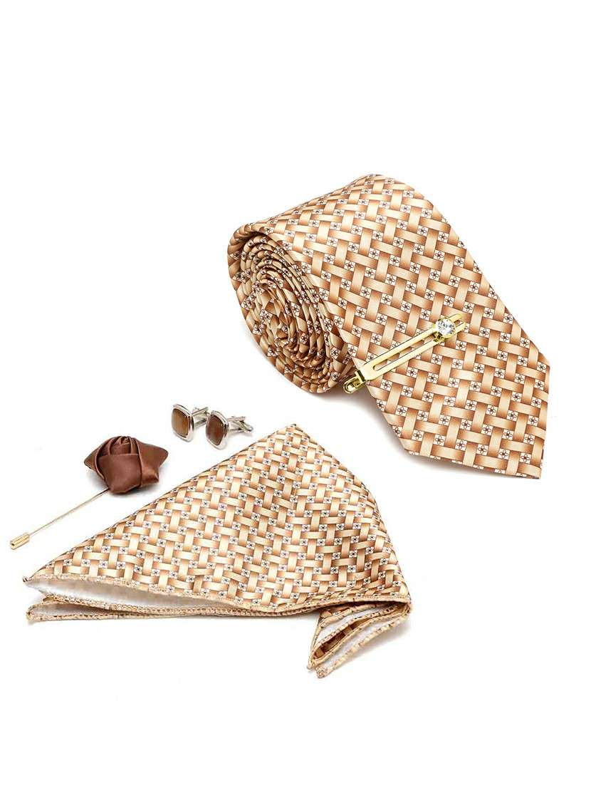 beige tie combo gift set