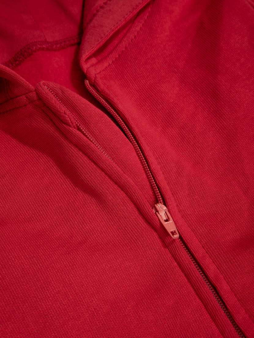 plain hood neck sweatshirt - 18570443 -  Standard Image - 4