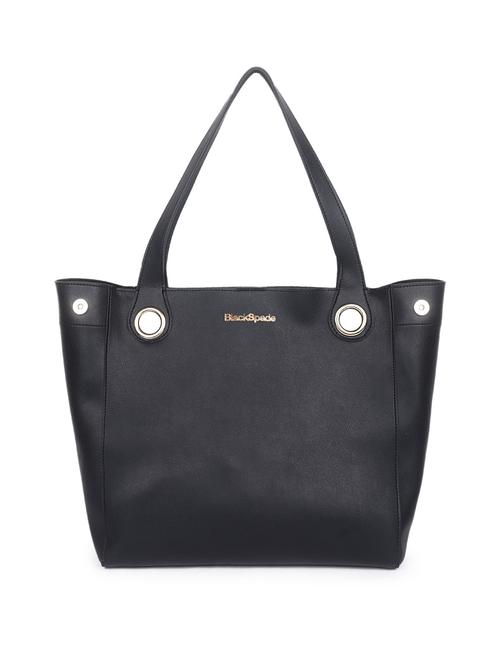 black solid regular tote - 18570849 - Standard Image - 0