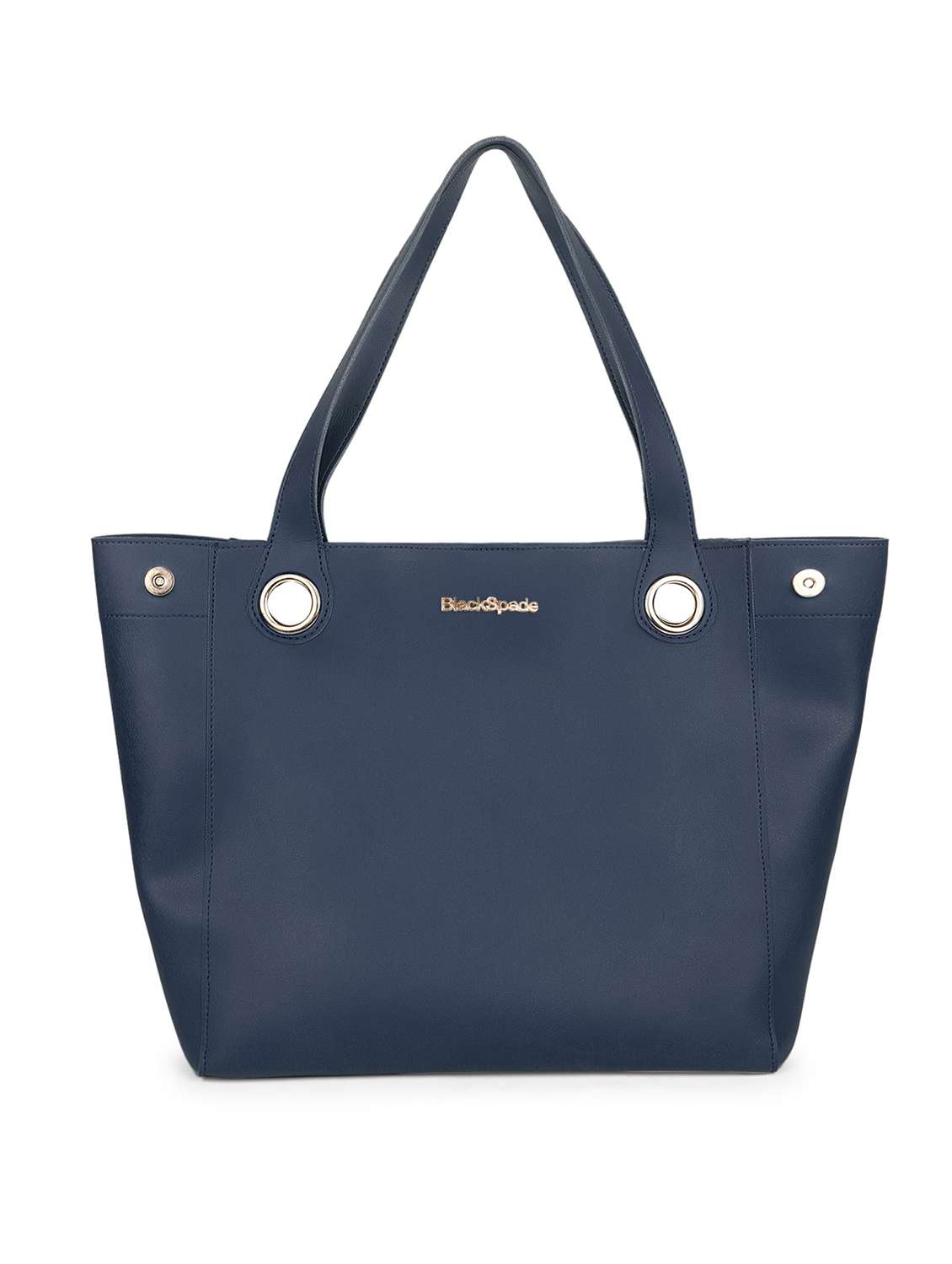 navy blue solid regular tote - 18570850 -  Zoom Image - 0