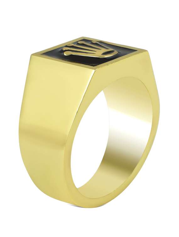 gold brass finger  ring - 18573268 -  Standard Image - 1