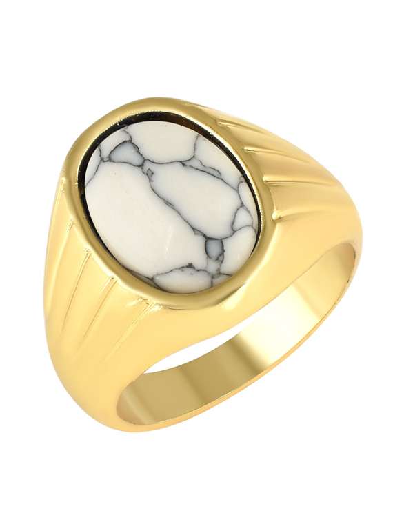 gold brass finger  ring - 18573292 -  Standard Image - 1