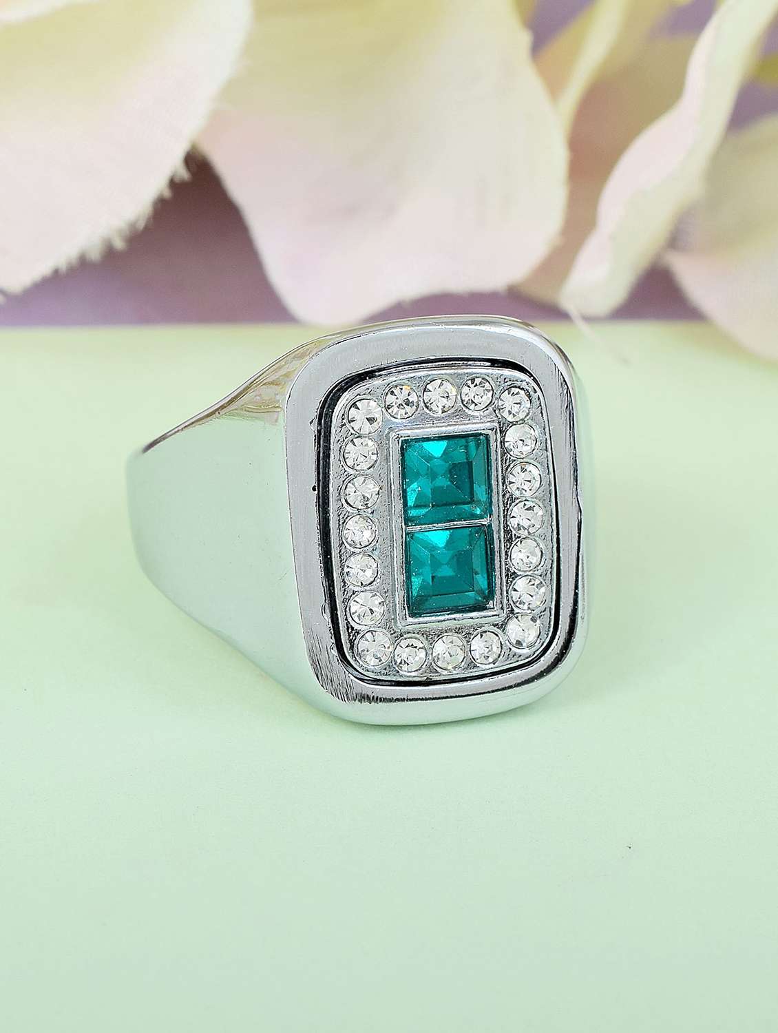 silver brass rings fashion accessories