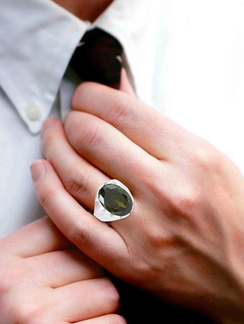 white brass finger ring - 18573311 - Standard Image - 4