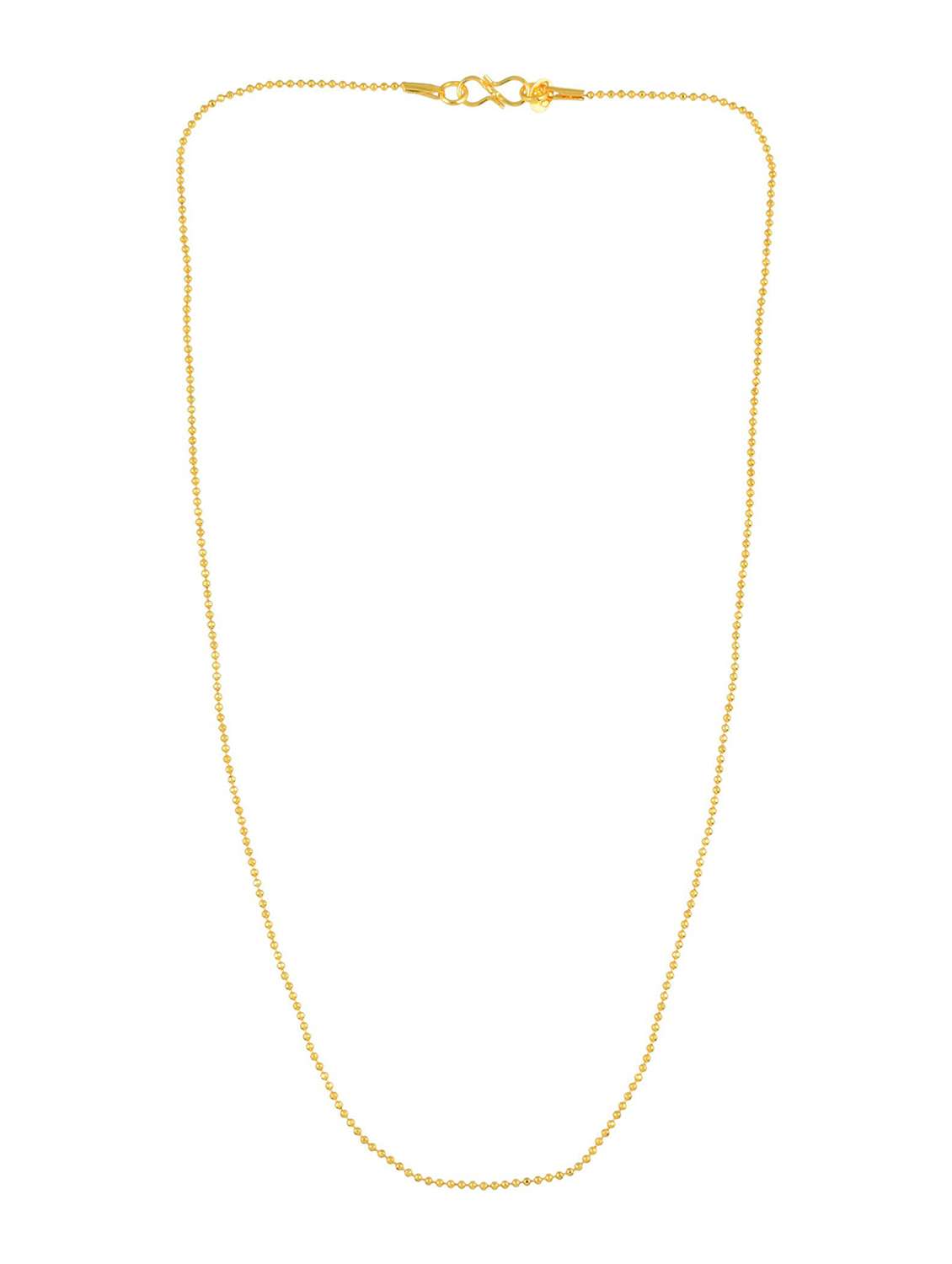 gold brass short necklace