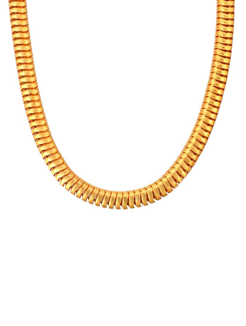 gold plated chain necklace - 18573358 -  Standard Image - 1