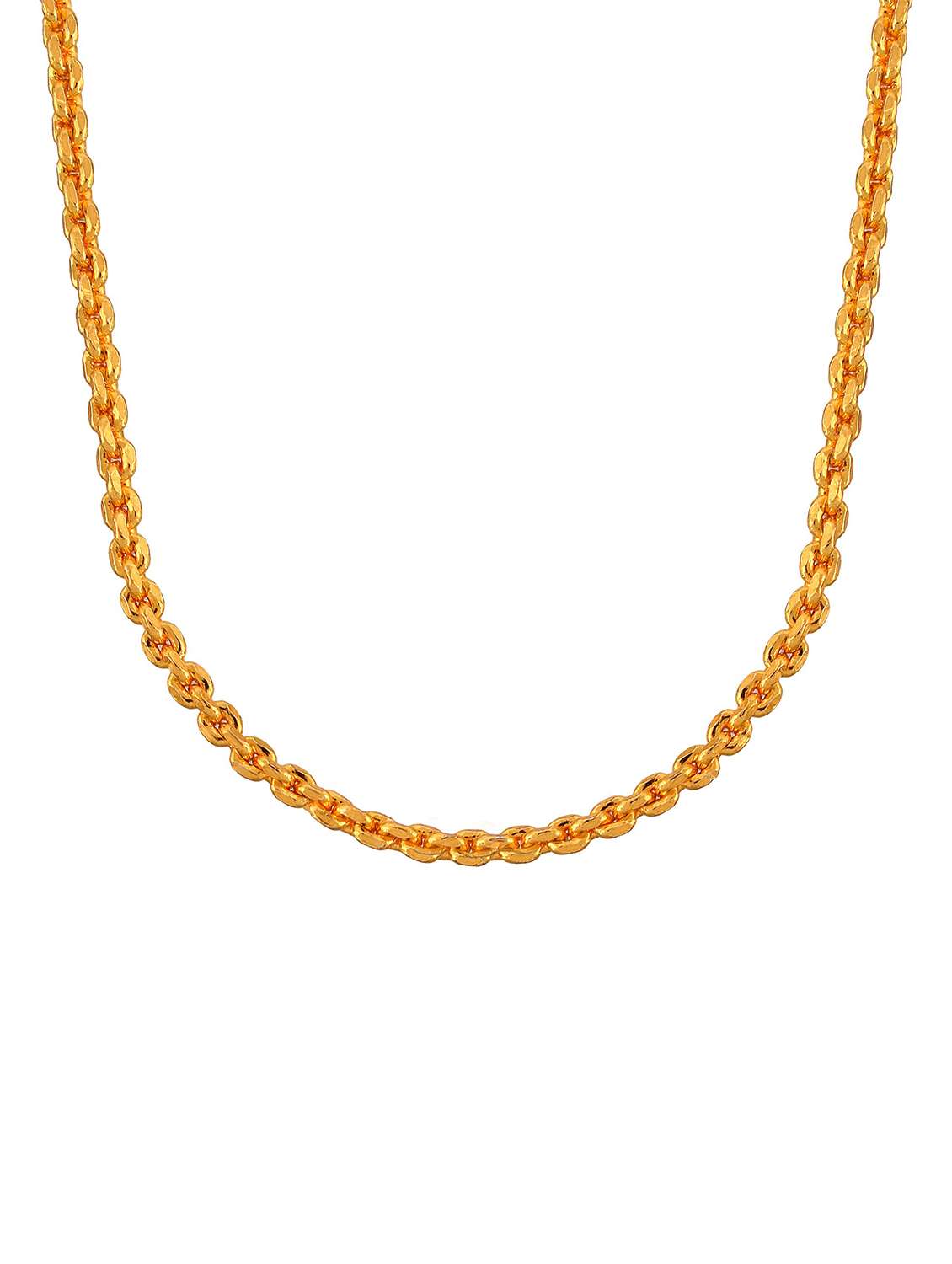 gold plated chain necklace - 18573363 - Standard Image - 1