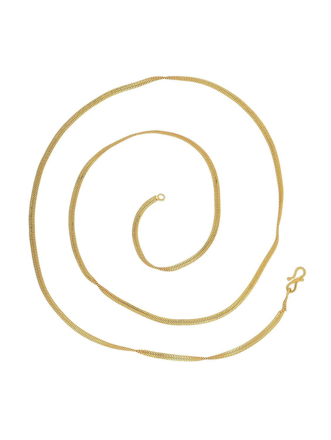 gold brass long necklace