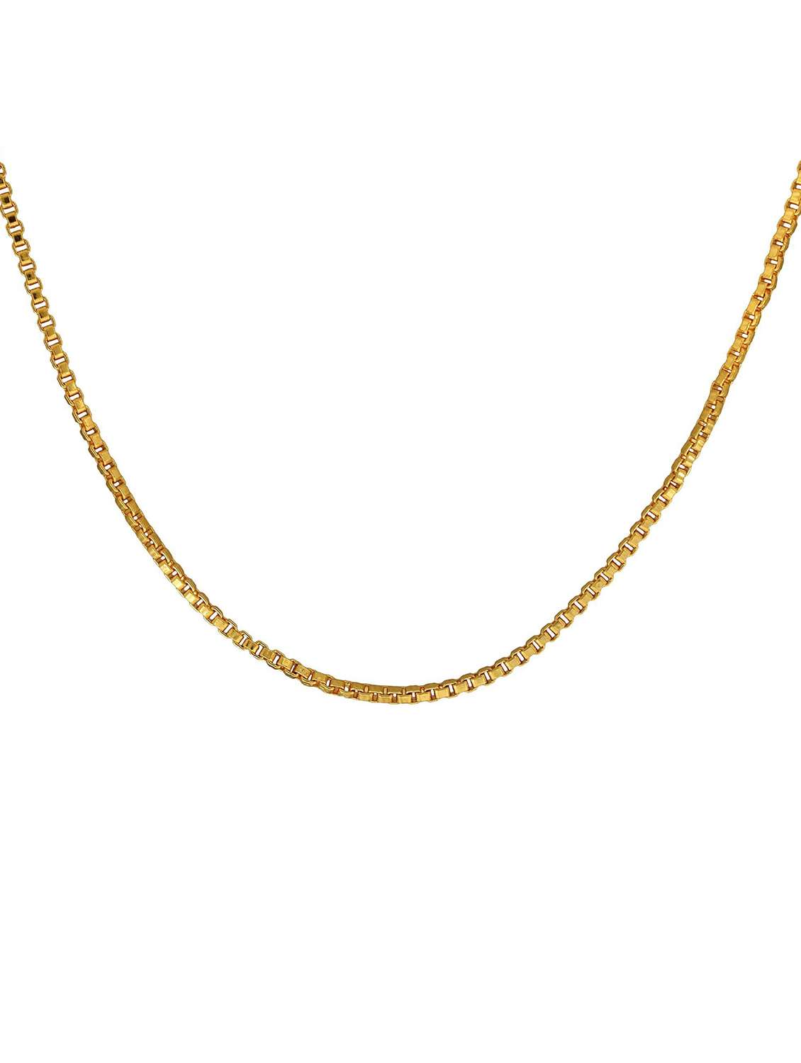 gold plated chain necklace  - 18573434 -  Standard Image - 1