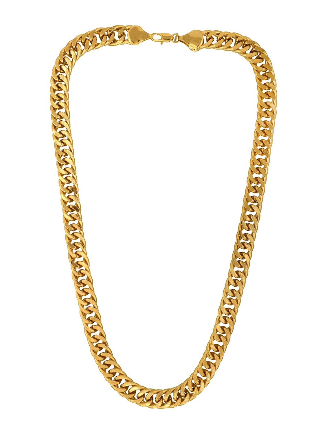 gold brass long necklace - 18573437 - Zoom Image - 0
