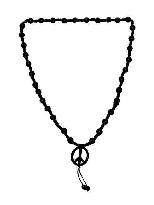 black cotton long necklace - 18573440 -  Standard Image - 0