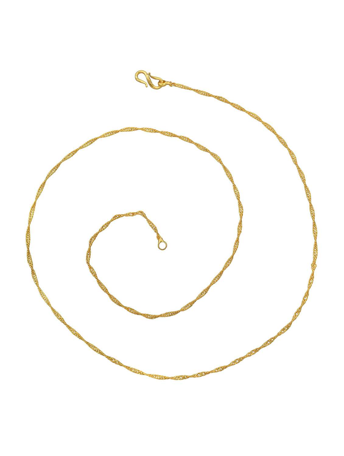 gold plated chain necklace  - 18573452 -  Standard Image - 1