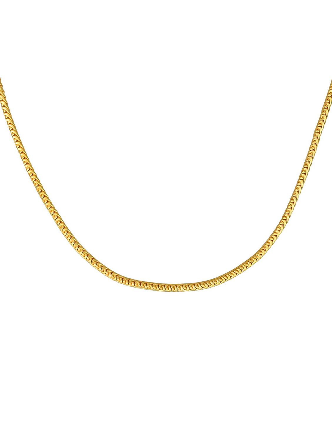 gold plated chain necklace - 18573467 - Standard Image - 1