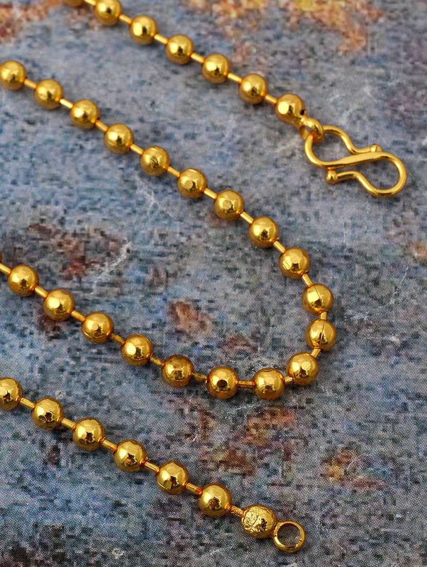 gold plated chain necklace - 18573478 - Standard Image - 1