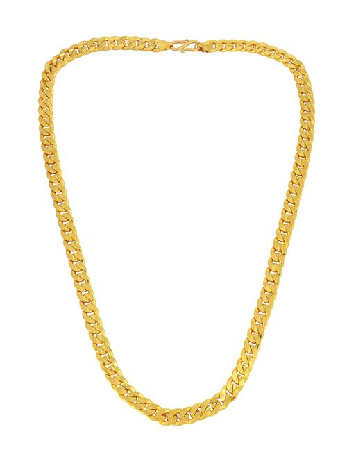 gold brass long necklace - 18573502 -  Standard Image - 0